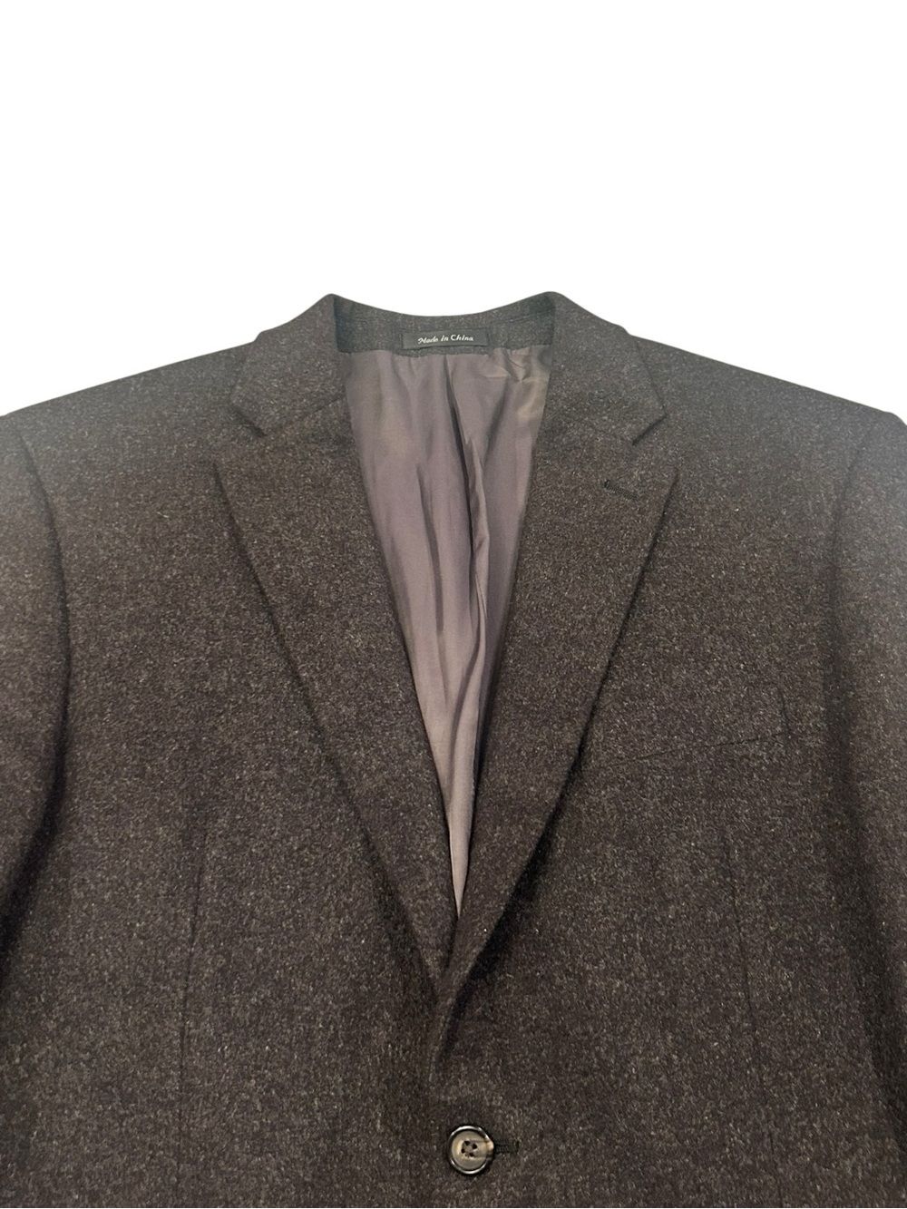 Lauren Ralph Lauren 100% Camel Hair Gray Two-Button Men's‎ Sport Coat 42R